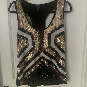 Racerback sequins tank top